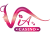 VIA logo — official API88 gold-red lion live casino vendor